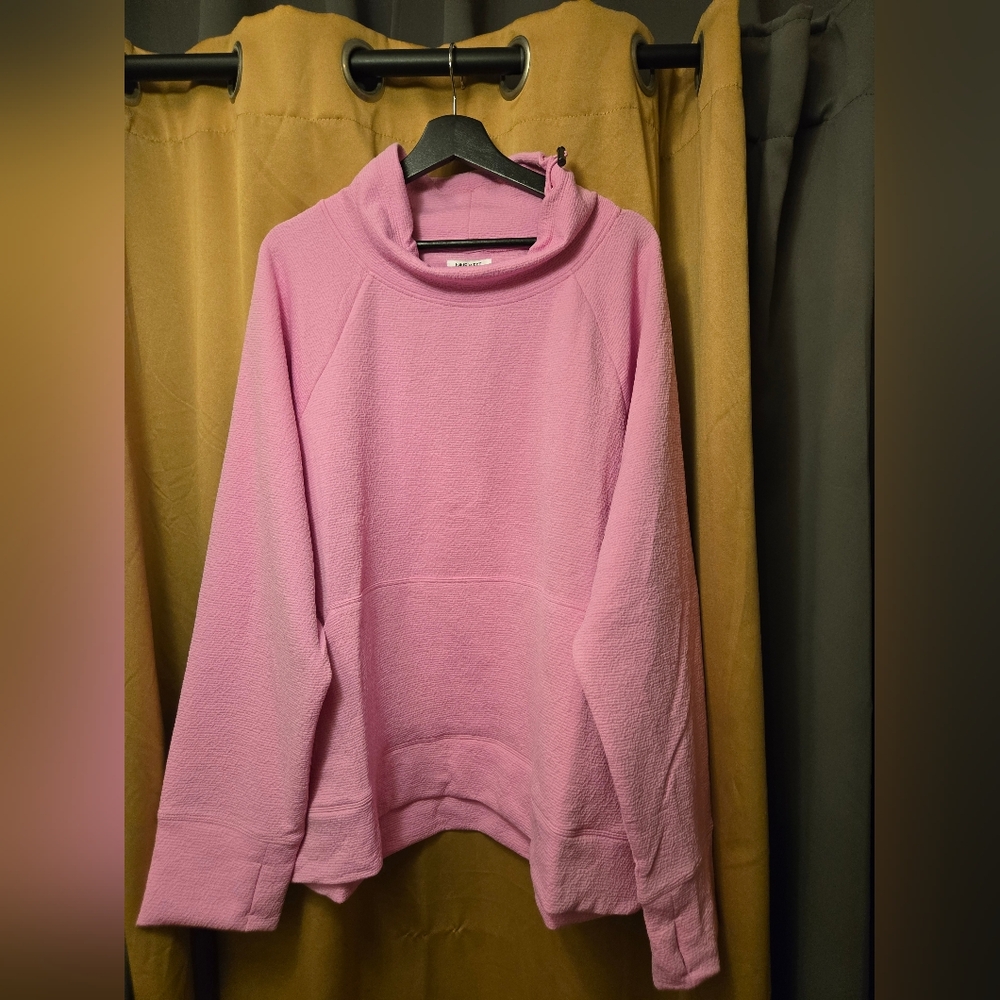 New Nine West 3x bubble gum pink pullover sweatshirt